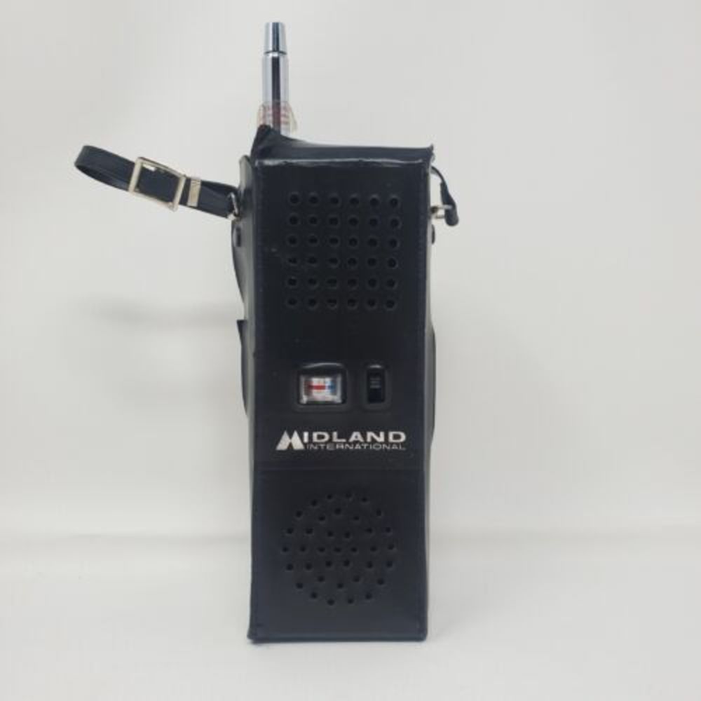 Vintage Midland 2 Watt 3-CH Transceiver  13-727B W/ Case‎ 1976 Tested Retro